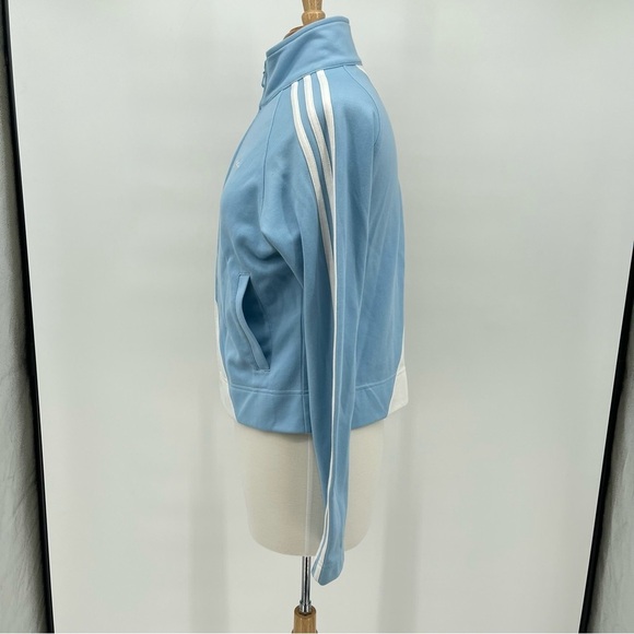 Adidas Blue Track Jacket Size Large FLAWED Adidas Blue Jacket - Picture 5 of 11